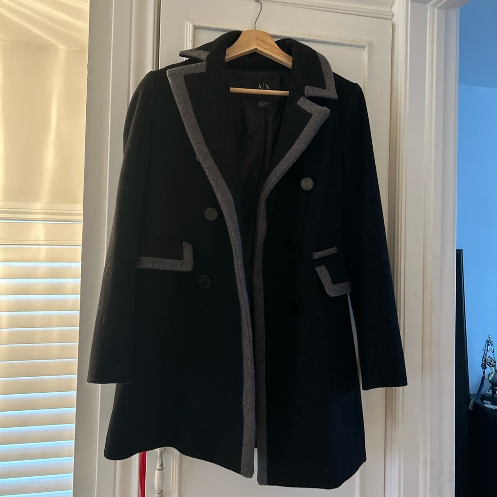 Armani exchange black parka